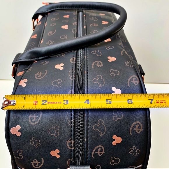 Disney Mickey Mouse Black/Rose Gold Weekender Travel bag - Picture 15 of 16